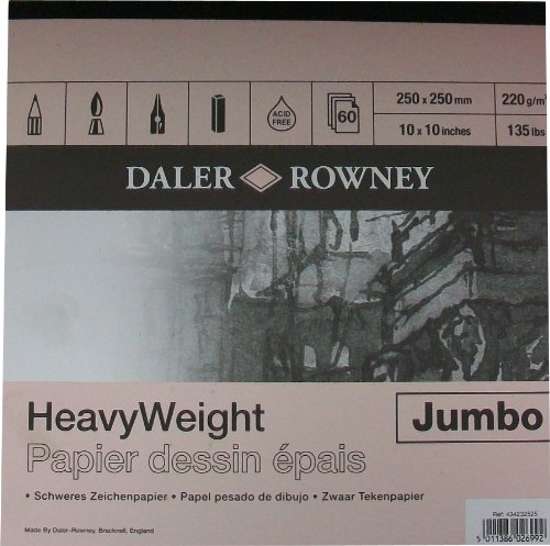 Daler-Rowney Jumbo Zeichenblock, Querformat, hohes Papiergewicht von Daler Rowney