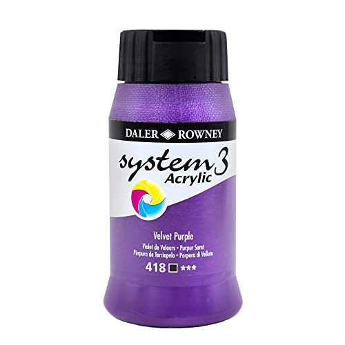 Daler Rowney SYSTEM3 500 ml Samt, lila, 129500418 Daler Rowney SYSTEM3 500 ml Samt, lila, 129500418 von Daler Rowney