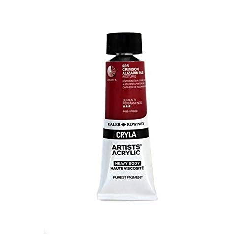 Daler-Rowney Serie C Cryla Acrylfarbe, 75-ml Farbe Tube, Crimson Alizarin Hue von Daler Rowney