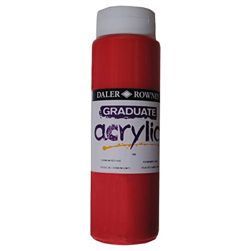 Graduate Acrylfarbe, 500 ml, Rot von Daler-Rowney