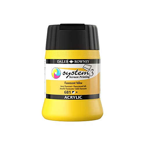 SYSTEM3 Siebdruck, 250 ml, fluoreszierend, Gelb SYSTEM3 Siebdruck, 250 ml, fluoreszierend, Gelb von Daler Rowney