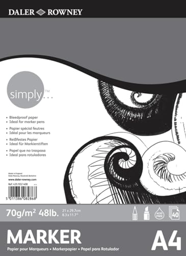 Simply Marker Pad A4 70G 40SH von Daler Rowney