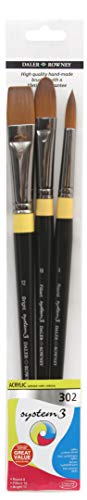System 3 281300302 Daler Rowney 302 Acrylfarbe, schwarzer Griff, lang, Acryl, One size, 3 Pack System 3 281300302 Daler Rowney 302 Acrylfarbe, schwarzer Griff, lang, Acryl, One size, 3 Pack von Daler Rowney