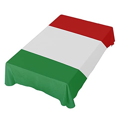Dallonan Tischdekoration für Party, Flagge, Italien, rechteckige Tischdecke, Polyester-Tischdecke, quadratisch, 152,4 cm, für Abendessen, Tischdekoration Dallonan Tischdekoration für Party, Flagge, Italien, rechteckige Tischdecke, Polyester-Tischdecke, quadratisch, 152,4 cm, für Abendessen, Tischdekoration von Dallonan