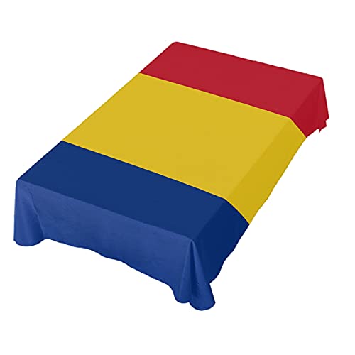 Dallonan Tischdekoration für Party, Rumänien-Flagge, quadratische Tischdecke, Polyester-Tischdecke, quadratischer Tisch, 137 cm, für Abendessen, Tischdekoration Dallonan Tischdekoration für Party, Rumänien-Flagge, quadratische Tischdecke, Polyester-Tischdecke, quadratischer Tisch, 137 cm, für Abendessen, Tischdekoration von Dallonan