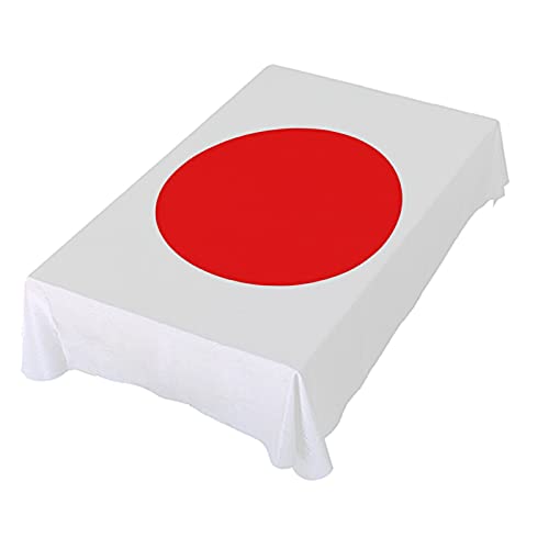Dallonan Tischdekoration für Party, japanische Flagge, rechteckige Tischdecke, Polyester-Tischdecke, quadratischer Tisch, 152,4 cm, für Abendessen Tischdekoration Dallonan Tischdekoration für Party, japanische Flagge, rechteckige Tischdecke, Polyester-Tischdecke, quadratischer Tisch, 152,4 cm, für Abendessen Tischdekoration von Dallonan