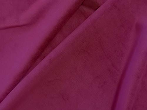 Dalston Mill Fabrics BLG290-16-LS Samtstoff, fuchsia, Sample von Dalston Mill Fabrics