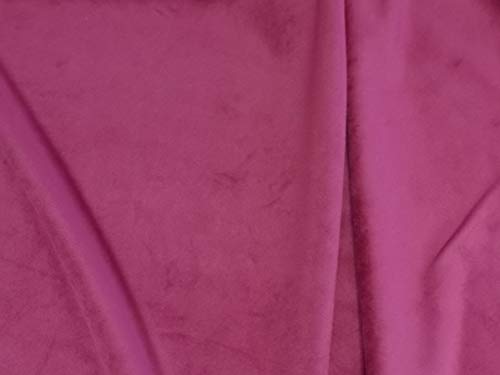 Dalston Mill Fabrics BLG290-19-LH Samtstoff, hot pink, Half Metre von Dalston Mill Fabrics