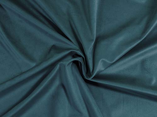 Dalston Mill Fabrics BLG290-37-L1 Samtstoff, blaugrün, 1 m von Dalston Mill Fabrics
