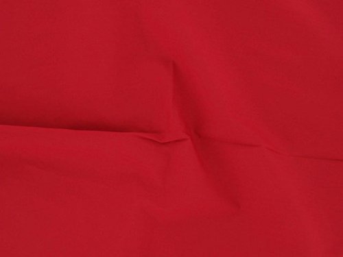 Dalston Mill Fabrics Polybaumwoll-Stoff, 2 m, Rot, Polyester-Baumwolle, Rot, 1 m von Dalston Mill Fabrics