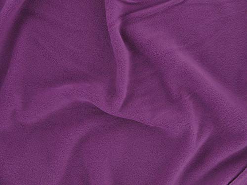 Dalston Mill Fabrics Polyester-Fleece, fuchsia, 2 m von Dalston Mill Fabrics