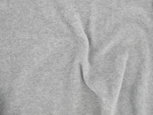 Dalston Mill Fabrics Polyester-Fleece, grau, 10 m von Dalston Mill Fabrics