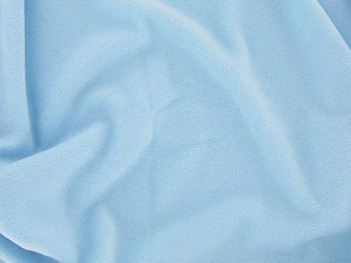 Dalston Mill Fabrics Polyester-Fleece, hellblau, 2 m von Dalston Mill Fabrics