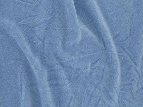 Dalston Mill Fabrics Polyester-Fleece, himmelblau, 4 m von Dalston Mill Fabrics