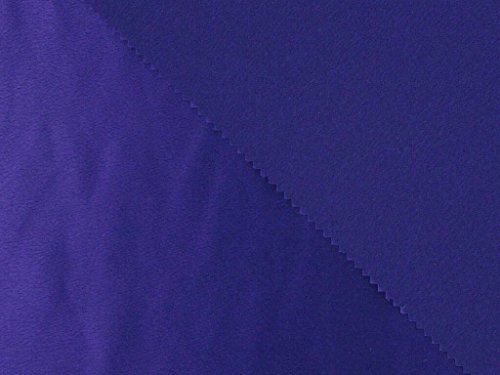 Dalston Mühle Stoffe Satin Rückseite Crepe, 100 Prozent Polyester, Violett von Dalston Mill Fabrics