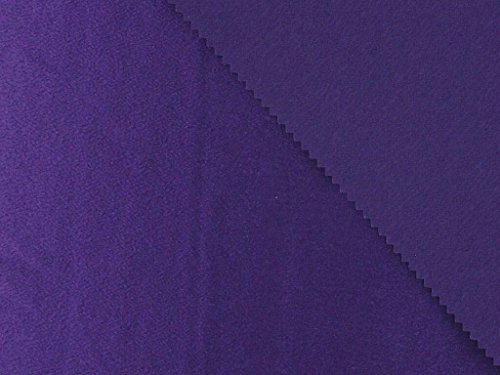 Dalston Mühle Stoffe Satin Rückseite Crepe, 100 Prozent Polyester, deep Purple von Dalston Mill Fabrics