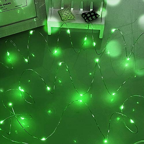 Dalugo Lichterkette Grün, 5m 50 LED Lichterkette Batterie für Weihnachten, Schlafzimmer, Party, Hochzeit von Dalugo