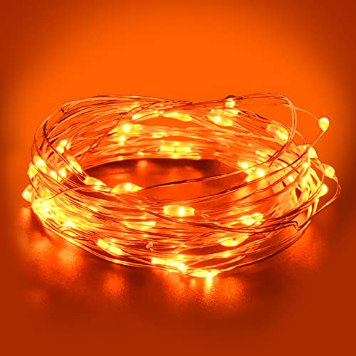 Dalugo Orange Lichterkette Batterie, 3m 30 LED Orange Innen Lichterketten mit Batterie für Halloween, Weihnachten, Wohnkultur Dalugo Orange Lichterkette Batterie, 3m 30 LED Orange Innen Lichterketten mit Batterie für Halloween, Weihnachten, Wohnkultur von Dalugo