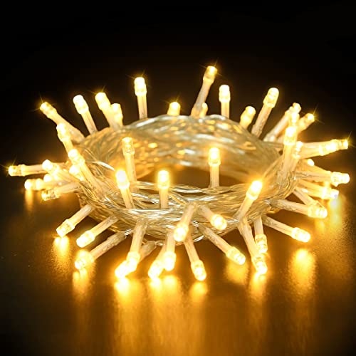 Dalugo Lichterkette Batterie Timer, 10ft 30 LED Warmweiß Fairy Lights, LED Lichterketten für Innen außen Weihnachtsdekorationen von Dalugo