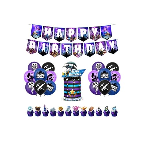 Damoff 16er-Pack Luftballons, Lila, Kindergeburtstag, Kuchen Deko, Girlande, Geburtstagsdeko von Damoff