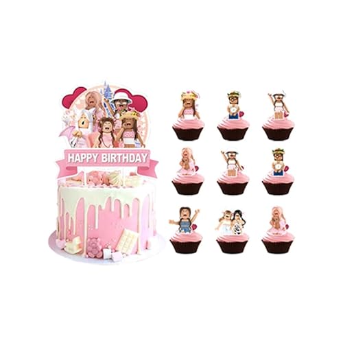 Damoff Kindergeburtstag Deko: 25-teilige bunte Kuchen Topper & Tortendeko für Geburtstagsparty, Kuchen, Desserts & mehr Damoff Kindergeburtstag Deko: 25-teilige bunte Kuchen Topper & Tortendeko für Geburtstagsparty, Kuchen, Desserts & mehr von Damoff