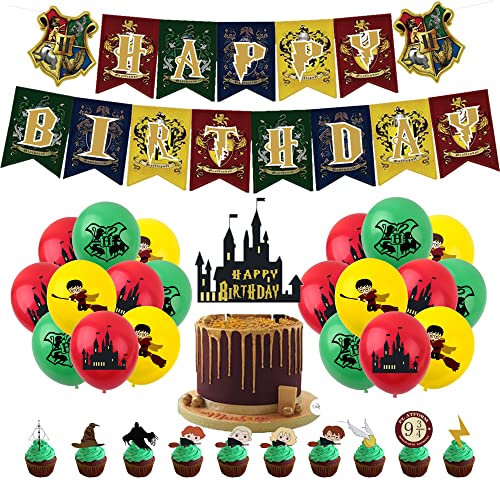 Zauberer Geburtstag Party Deko Wizard Deko Geburtstag Zauberer Kindergeburtstag Deko Wizard Luftballons Deko Zauberer Luftballons Geburtstag Wizard Kuchen Topper Zauberer Girlande Geburtstag von Damoff