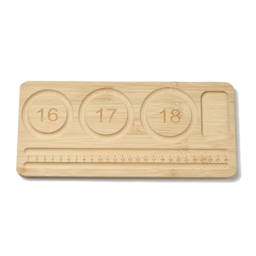 DanLingJewelry 2 rechteckige Perlenbretter zur Herstellung von Armbändern, Holz-Schalen, Schmuckdesign-Matten für Schmuckherstellung, 28,5 x 13 cm von DanLingJewelry