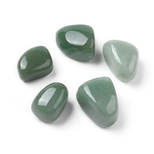 DanLingJewelry 20 Stück natürliche grüne Aventurin-Perlen, ungebohrt, unregelmäßig, poliert, Trommelsteine, Großpackung, Kristalle, Edelsteine, Vasenfüller, dekorative Steine DanLingJewelry 20 Stück natürliche grüne Aventurin-Perlen, ungebohrt, unregelmäßig, poliert, Trommelsteine, Großpackung, Kristalle, Edelsteine, Vasenfüller, dekorative Steine von DanLingJewelry