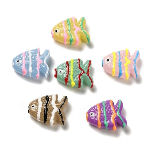 DanLingJewelry 20 Stück zufällige Farbe Tropische Fische Lampwork Perlen Handgemachte Bumpy Emaille Glas Tierperlen für Schmuckherstellung Armband DanLingJewelry 20 Stück zufällige Farbe Tropische Fische Lampwork Perlen Handgemachte Bumpy Emaille Glas Tierperlen für Schmuckherstellung Armband von DanLingJewelry