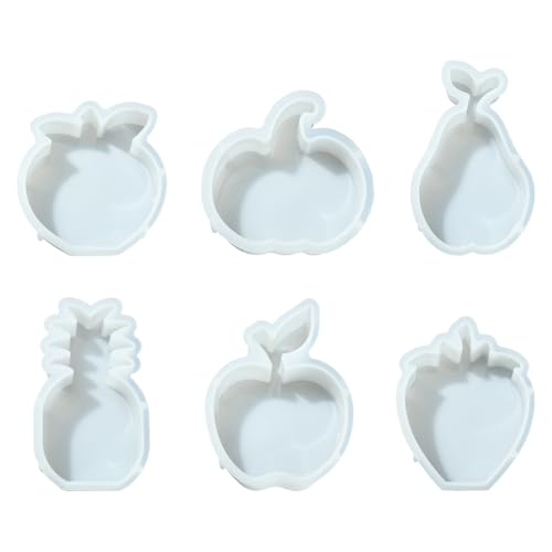 DanLingJewelry 6 Stile Fruchtförmige Kerzenformen Apfel, Erdbeere, Ananas, Kürbis, Orange, Birne, Kunstharz, Gießharz, Silikonformen für Seife, Kerzen, Harz, Kunst, Handwerk DanLingJewelry 6 Stile Fruchtförmige Kerzenformen Apfel, Erdbeere, Ananas, Kürbis, Orange, Birne, Kunstharz, Gießharz, Silikonformen für Seife, Kerzen, Harz, Kunst, Handwerk von DanLingJewelry