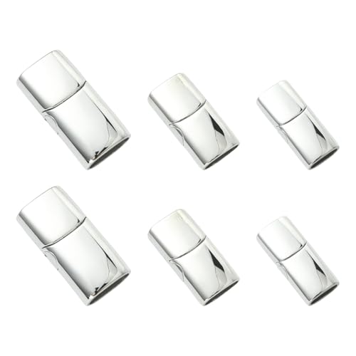 DanLingJewelry 6 Stück 3 Stile Armband Schmuck Verschlüsse Edelstahl Leder Schnur Ende Schnalle Verschlüsse für DIY Armband Halskette Schmuckherstellung DanLingJewelry 6 Stück 3 Stile Armband Schmuck Verschlüsse Edelstahl Leder Schnur Ende Schnalle Verschlüsse für DIY Armband Halskette Schmuckherstellung von DanLingJewelry