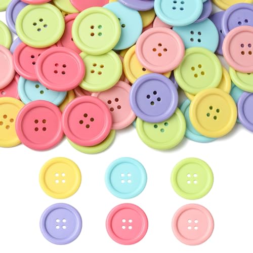 DanLingJewelry 60 Stück 1,9 cm Bonbonfarben, flache Rückseite, Nähknöpfe, 30 mm, Acryl, rund, flach, 4 Löcher, Bastelknöpfe zum Nähen von Kleidung, DIY-Kunstprojekten DanLingJewelry 60 Stück 1,9 cm Bonbonfarben, flache Rückseite, Nähknöpfe, 30 mm, Acryl, rund, flach, 4 Löcher, Bastelknöpfe zum Nähen von Kleidung, DIY-Kunstprojekten von DanLingJewelry