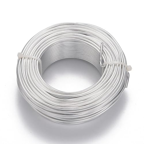DanLingJewelry Aluminiumdraht, 9 Gauge, 1,8 m, biegbarer Metalldraht für Schmuckherstellung, Kranz, Basteln DanLingJewelry Aluminiumdraht, 9 Gauge, 1,8 m, biegbarer Metalldraht für Schmuckherstellung, Kranz, Basteln von DanLingJewelry