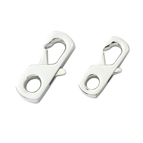 DanLingJewelry Karabinerverschlüsse aus Edelstahl in 2 Größen, geometrische Armbandverschlüsse und Verschlüsse für Schmuckherstellung, DIY-Zubehör, 2 Stück DanLingJewelry Karabinerverschlüsse aus Edelstahl in 2 Größen, geometrische Armbandverschlüsse und Verschlüsse für Schmuckherstellung, DIY-Zubehör, 2 Stück von DanLingJewelry