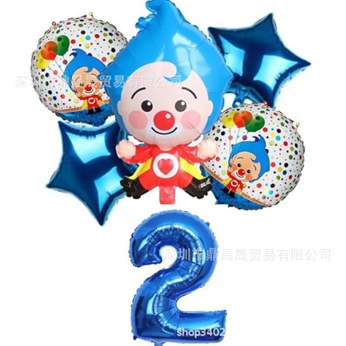 Luftballon Set Clown, 2 jahr Geburtstagsdeko,Geburtstagsdeko Zirkus,Zirkus Folienballon Deko Clown Luftballons Set, zum Karneval Urlaub Geburtstag Thematische Party Deko Luftballon Set Clown, 2 jahr Geburtstagsdeko,Geburtstagsdeko Zirkus,Zirkus Folienballon Deko Clown Luftballons Set, zum Karneval Urlaub Geburtstag Thematische Party Deko von Danbghyuo