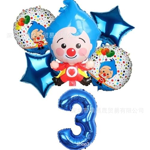 Luftballon Set Clown, 3 Jahr Geburtstagsdeko,Geburtstagsdeko Zirkus,Clown Foil Balloon Cute Balloons for Circus Carnival Holiday Party Decoration Supplies Luftballon Set Clown, 3 Jahr Geburtstagsdeko,Geburtstagsdeko Zirkus,Clown Foil Balloon Cute Balloons for Circus Carnival Holiday Party Decoration Supplies von Danbghyuo