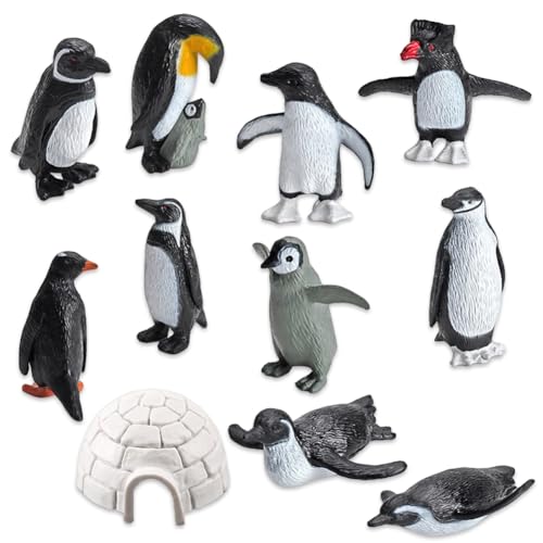 Mini Pinguin Figuren, Miniatur Pinguin Ornamente, Tierfiguren, 11PCS Micro Landschaft DIY Ornamente Harz, Für Bonsai, DIY-Schlüsselanhänger Verwendet Kinder Kleinkinder Tortenaufsätze Wohnkultur Handw von Danbghyuo