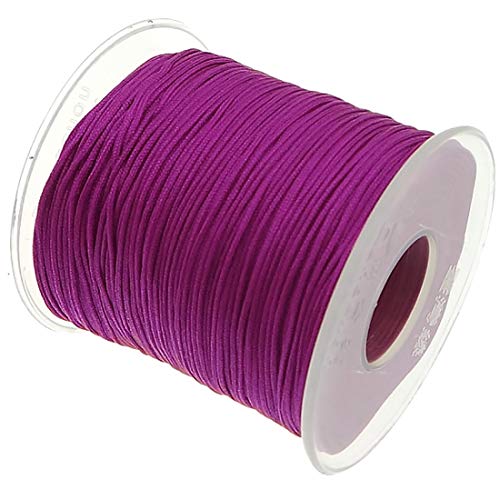 My-Bead 90m Nylonband Kordel 1mm Fuchsia wasserfest Nylonschnur Top Qualität Schmuckherstellung basteln DIY von My-Bead