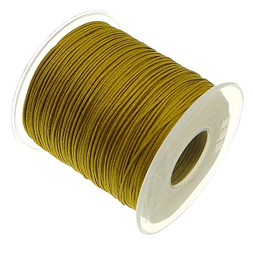 My-Bead 90m Nylonband Kordel 1mm Gold wasserfest Nylonschnur Top Qualität Schmuckherstellung basteln DIY von Dandelion