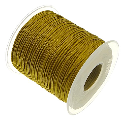 My-Bead 90m Nylonband Kordel 1mm Gold wasserfest Nylonschnur Top Qualität Schmuckherstellung basteln DIY von My-Bead