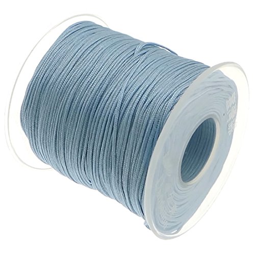 My-Bead 90m Nylonband Kordel 1mm blau Babyblau wasserfest Nylonschnur Top Qualität Schmuckherstellung basteln DIY von My-Bead