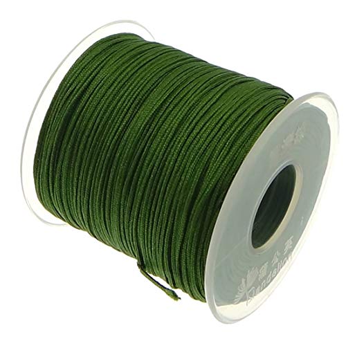 My-Bead 90m Nylonband Kordel 1mm grün wasserfest Nylonschnur Top Qualität Schmuckherstellung basteln DIY von My-Bead