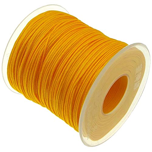 My-Bead 90m Nylonband Kordel 1mm orange wasserfest Nylonschnur Top Qualität Schmuckherstellung basteln DIY von My-Bead