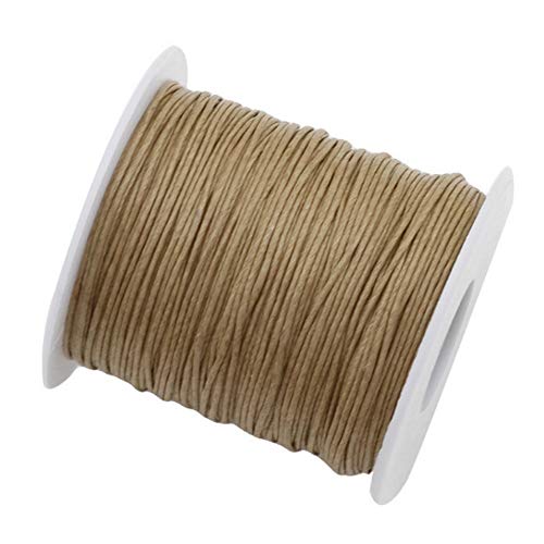 My-Bead Wachsschnur Baumwollschnur gewachst 90m x 1mm braun Ocker Schmuck Handwerk Makramee Perlenschnur Knoten basteln Armbänder Ketten DIY My-Bead Wachsschnur Baumwollschnur gewachst 90m x 1mm braun Ocker Schmuck Handwerk Makramee Perlenschnur Knoten basteln Armbänder Ketten DIY von My-Bead