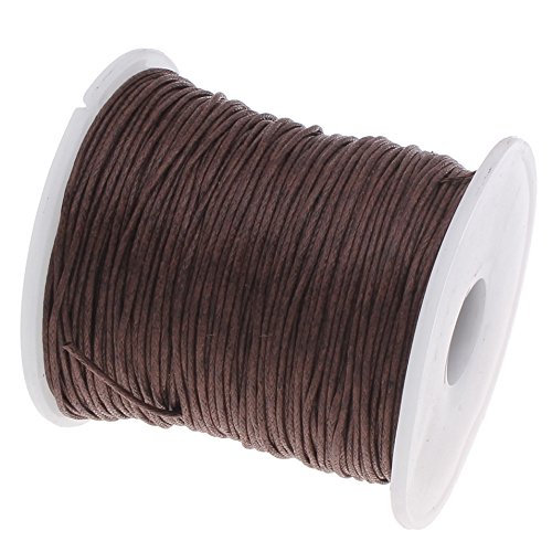 My-Bead Wachsschnur Baumwollschnur braun Coffee 90 Meter x Ø 1mm stark Schmuckherstellung Makramee Perlenschnur Armbänder Halsketten basteln DIY My-Bead Wachsschnur Baumwollschnur braun Coffee 90 Meter x Ø 1mm stark Schmuckherstellung Makramee Perlenschnur Armbänder Halsketten basteln DIY von My-Bead