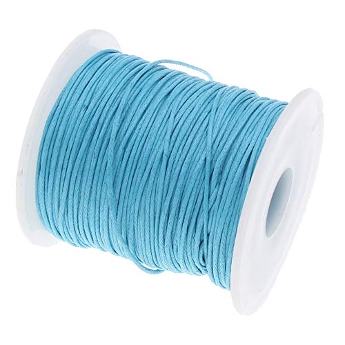 My-Bead Wachsschnur Baumwollschnur gewachst 90m x 1mm blau Top Qualität Schmuckherstellung basteln DIY von Dandelion
