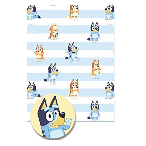 Danilo Promotions LTD BLW01 Bluey Geschenkpapier, Blaue Geschenkverpackung, 2 Bögen, 2 Etiketten, Blau Danilo Promotions LTD BLW01 Bluey Geschenkpapier, Blaue Geschenkverpackung, 2 Bögen, 2 Etiketten, Blau von Danilo Promotions LTD