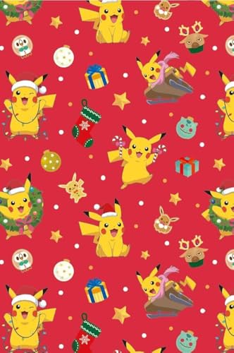 Danilo Promotions Pokemon Geschenkpapier, 4 Blatt 4 Tag Pokemon Wrap, Weihnachten Pokemon Wrap Bögen, Multi Danilo Promotions Pokemon Geschenkpapier, 4 Blatt 4 Tag Pokemon Wrap, Weihnachten Pokemon Wrap Bögen, Multi von Danilo Promotions LTD