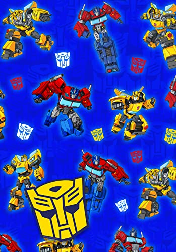 Danilo Transformers Geschenkpapier, 2 Bögen, 2 Etiketten, 70 x 50 cm, Geburtstag von Danilo Promotions LTD