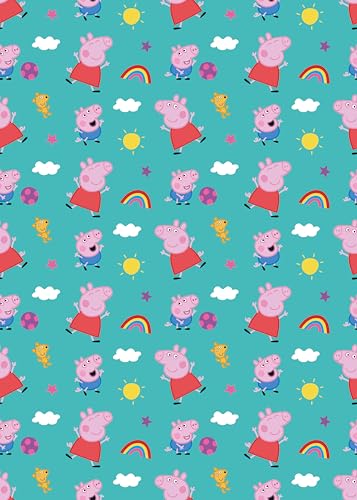 Geschenkpapier mit Aufschrift "Peppa Wutz", 2 m, Rolle von Danilo Promotions LTD